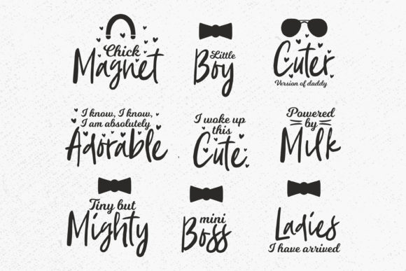 Baby Boy Svg Bundle, Funny Sayings for Graphics and Illustrations
