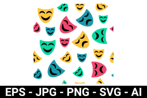 Colorful Happy Sad Mask for Background Review