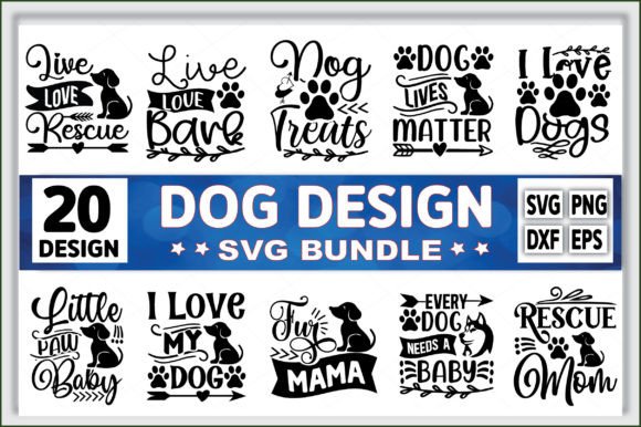 Funny Dog Svg Design, Dog Svg Bundle for Graphics and Print Templates