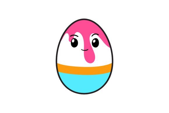 Kawaii Cute Easter Funny Bird Graphics and Illustrations