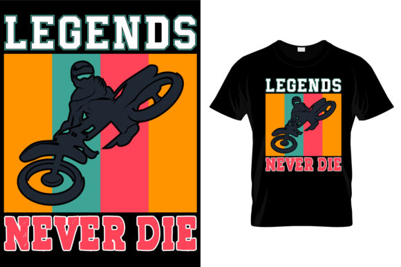 Motorcycle Biker Racing T-Shirt Design Graphics and Print Templates