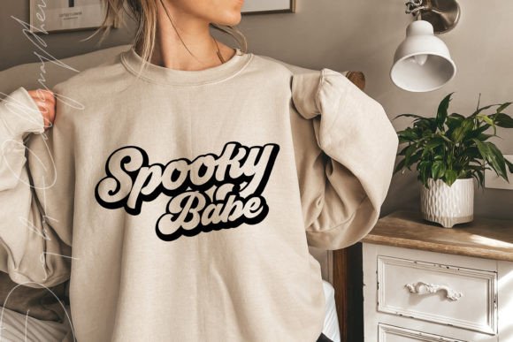 Spooky Babe Svg Funny Halloween Retro Graphics and T-Shirt Designs Review