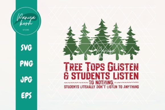 Tree Tops Glisten Graphics for T-Shirt Designs